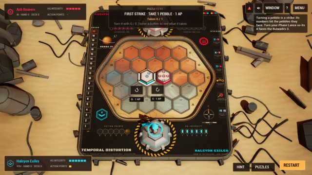 A puzzle: one turn, a goal and just enough action points